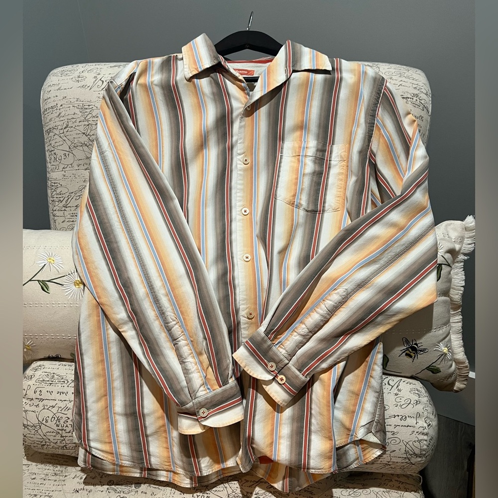 100% Silk Tommy Bahama  button up  shirt